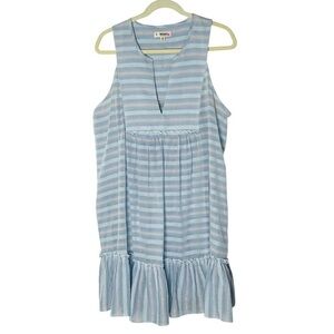 Lemlem Bekele Bib Dress in Light Sky Blue